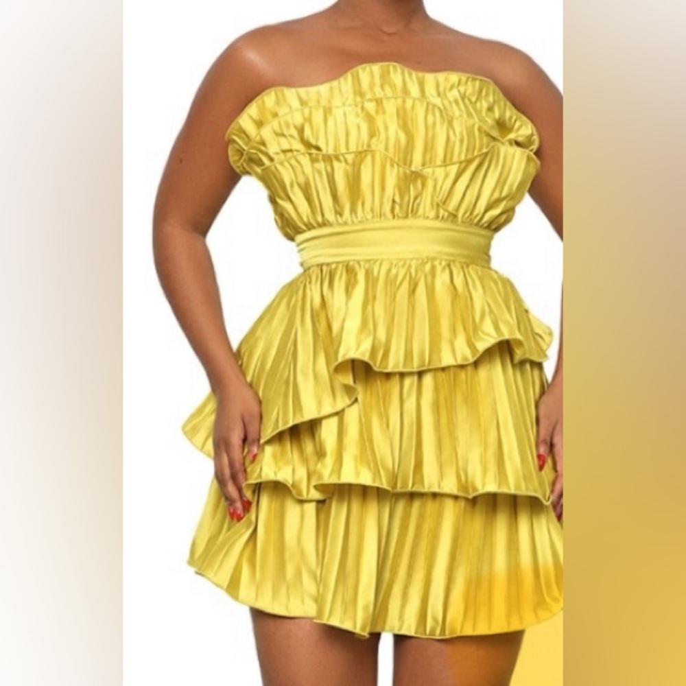 Lilly’s kloset dewdrop delight strapless mini dresss